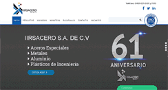 Desktop Screenshot of iirsacero.com.mx
